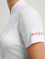 Camisetas de mujer con cuello alto y bloques de color