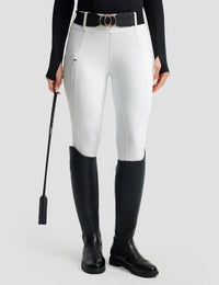 Women Full Seat Breeches Faux Back Pockets