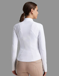 Women Fleece Lined Horse Riding Jacket Stand Collar