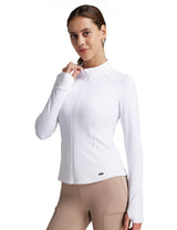 Women Fleece Lined Horse Riding Jacket Stand Collar