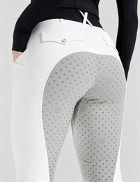 Women Full Seat Breeches Faux Back Pockets