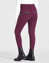 Pantalones de montar para niñas con cintura alta y bolsillos con cremallera