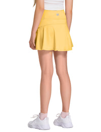 Falda de golf de tenis para niñas con bolsillos