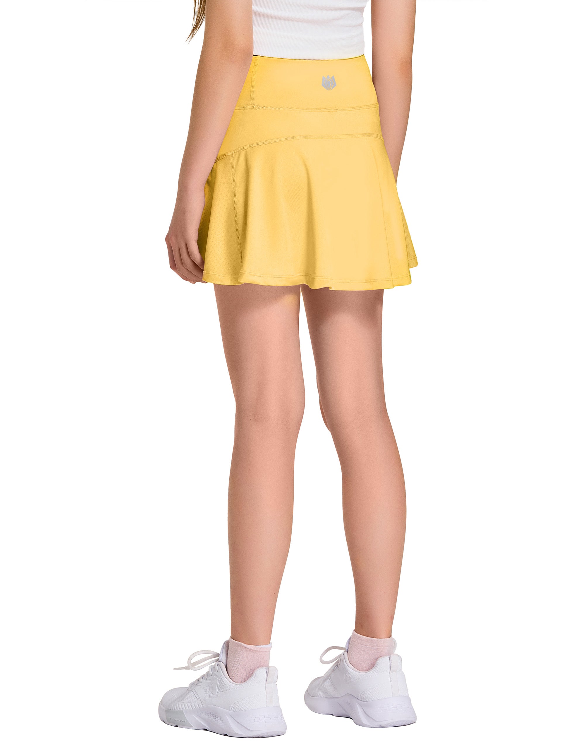 Falda de golf de tenis para niñas con bolsillos