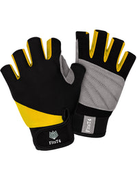 Gepolsterte Halbfingerhandschuhe für Wassersport
