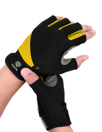 Gepolsterte Halbfingerhandschuhe für Wassersport
